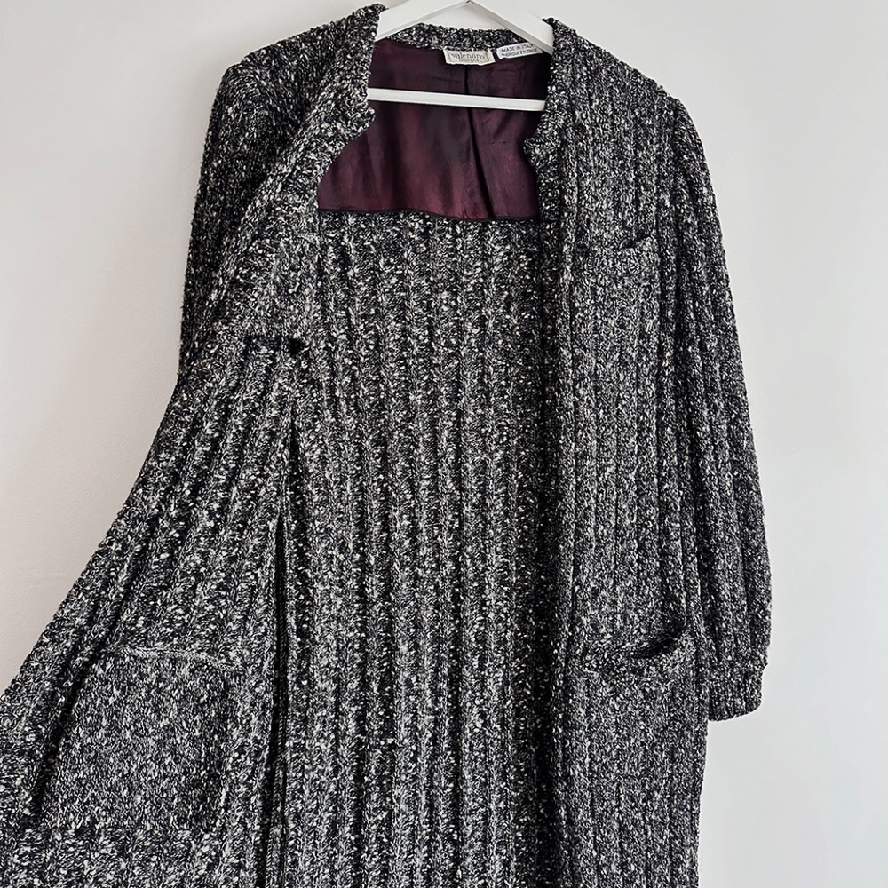 vintage Valentino italy knit sweater cardigan coat maryam nassir zadeh 70s 80s S - Picture 7 of 11